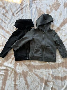 Cat & Jack - Black & Gray Zip-Up Sweatshirts 3T